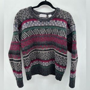 TRADITIONS VINTAGE Wool Grandpa contemporary gorpcore warm sweater LARGE